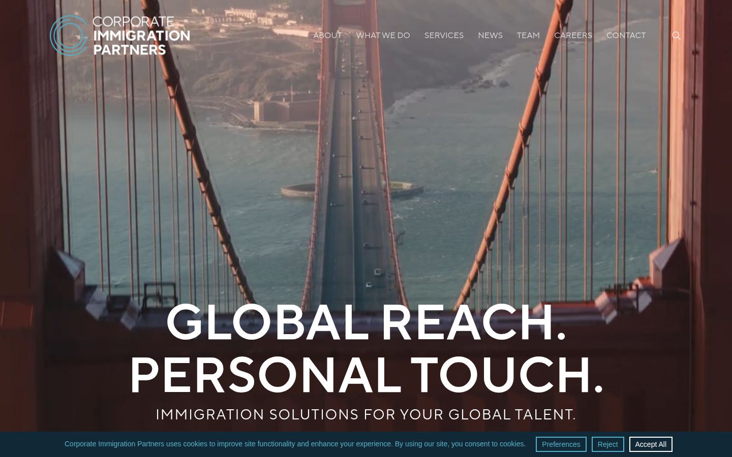 Corporate Immigration Partners &middot; HOMEPAGE_SCREENSHOT