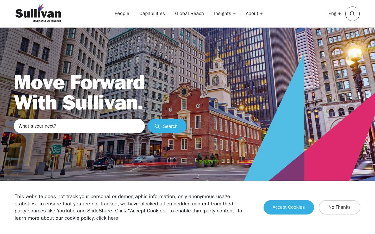 Sullivan & Worcester LLP &middot; HOMEPAGE_SCREENSHOT