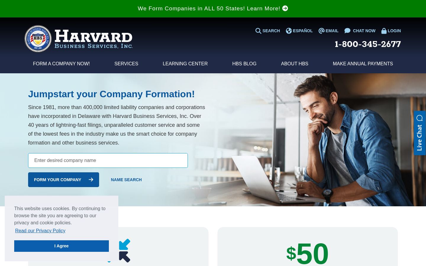 Harvard Business Services &middot; HOMEPAGE_SCREENSHOT