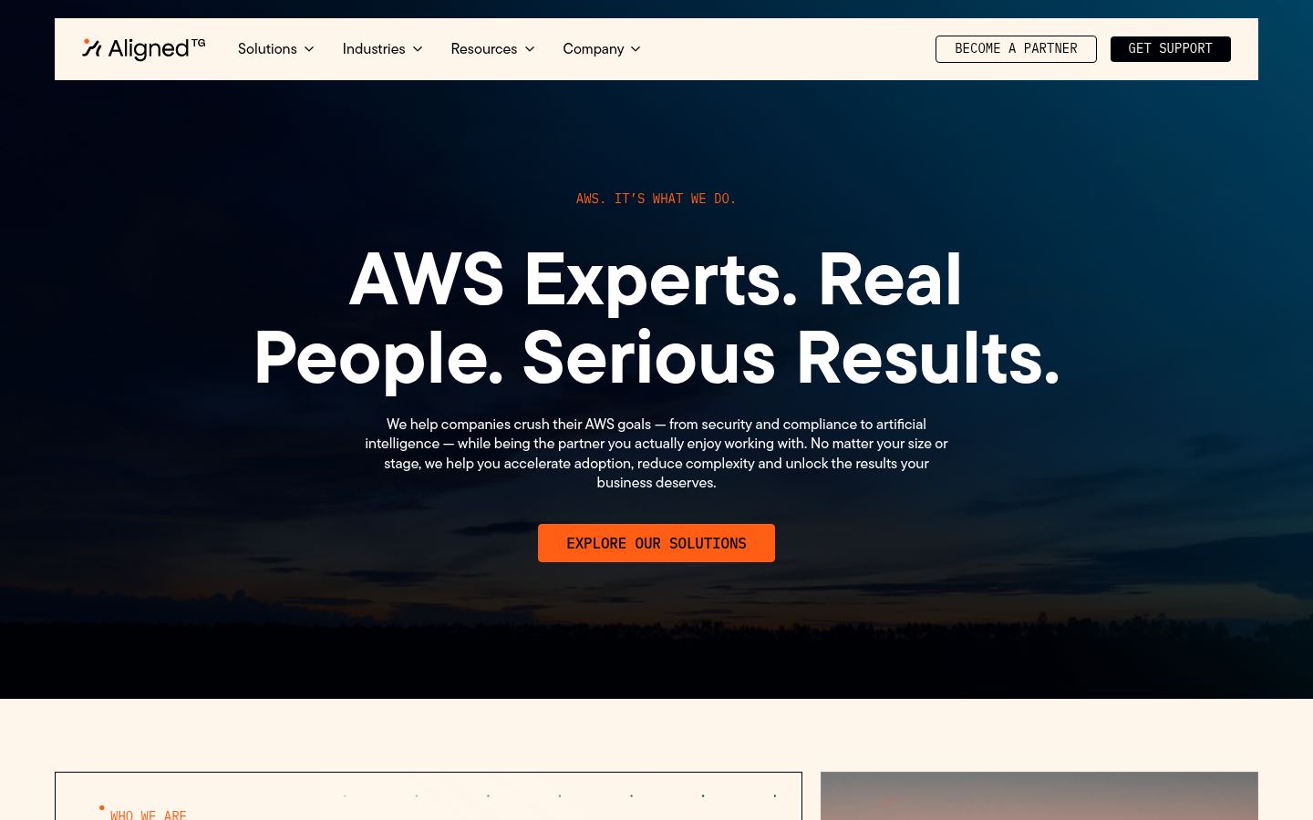 Aligned Technology Group &middot; HOMEPAGE_SCREENSHOT