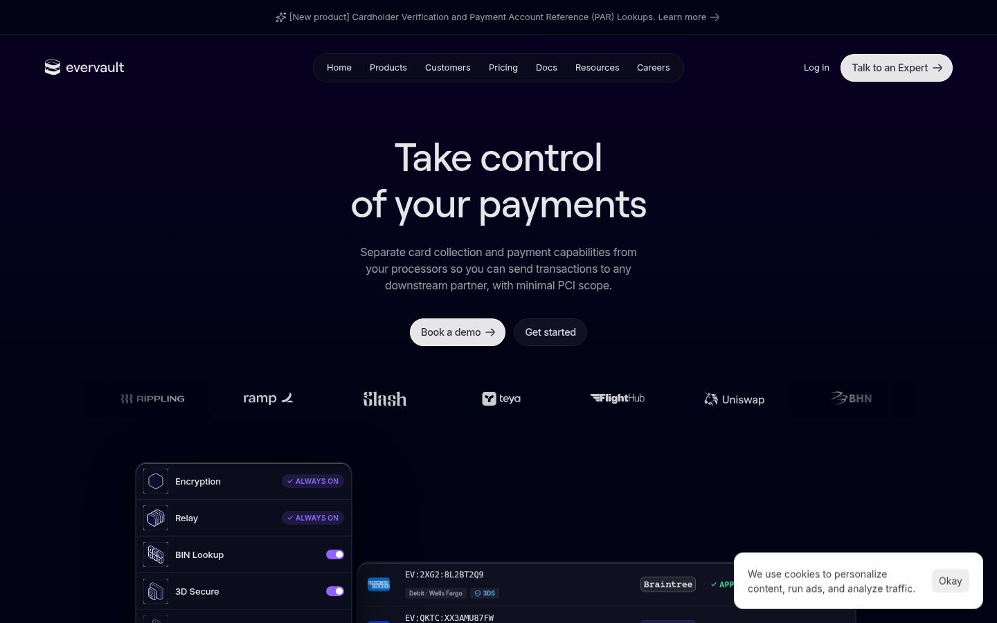 Evervault &middot; HOMEPAGE_SCREENSHOT