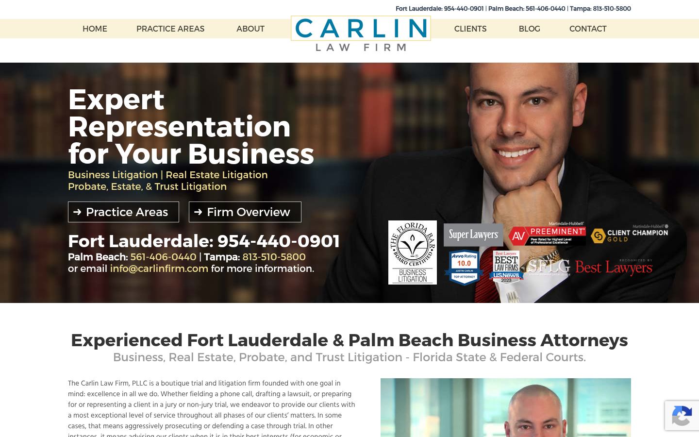 Carlin Law Firm PLLC &middot; HOMEPAGE_SCREENSHOT