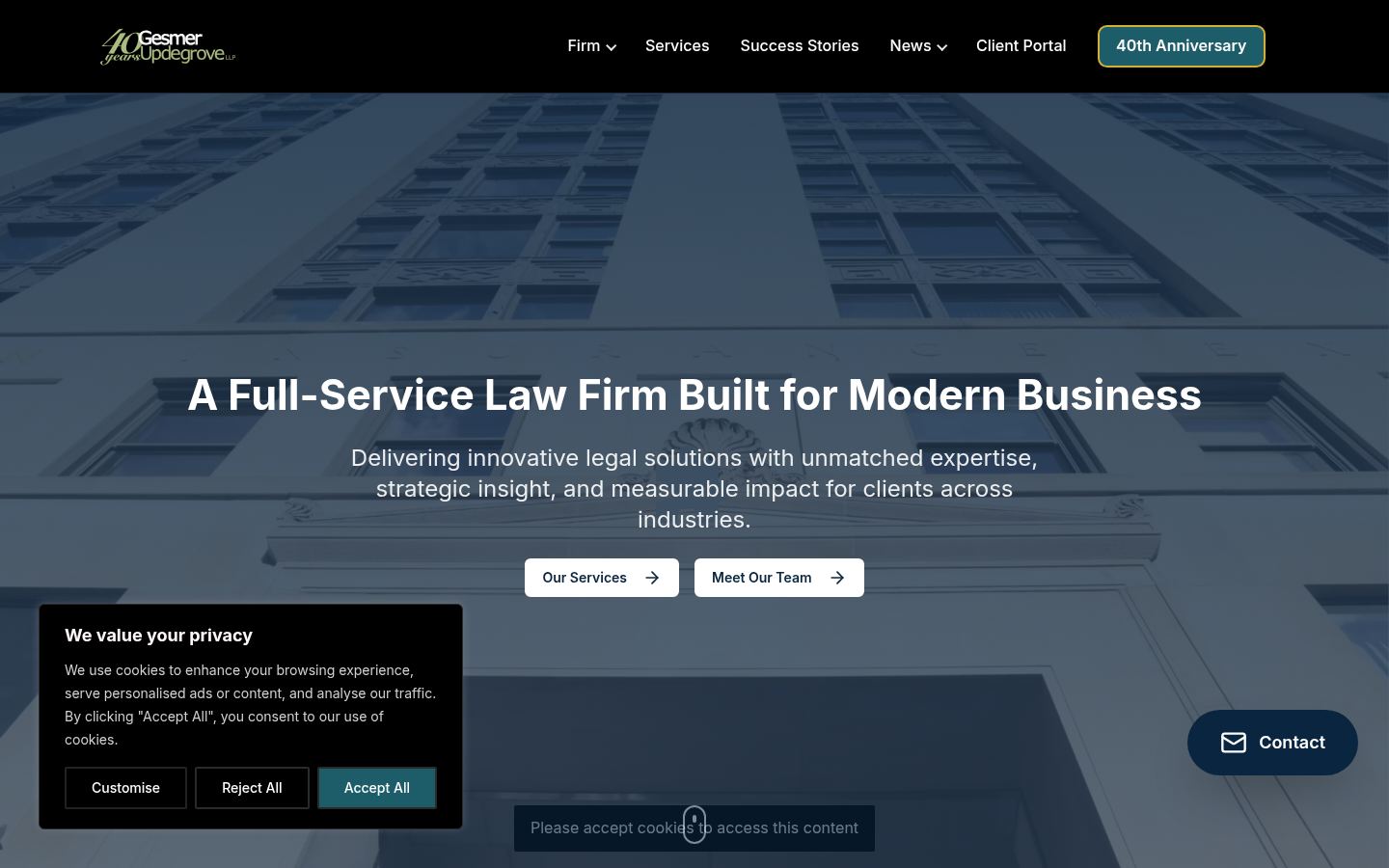 Gesmer Updegrove LLP &middot; HOMEPAGE_SCREENSHOT