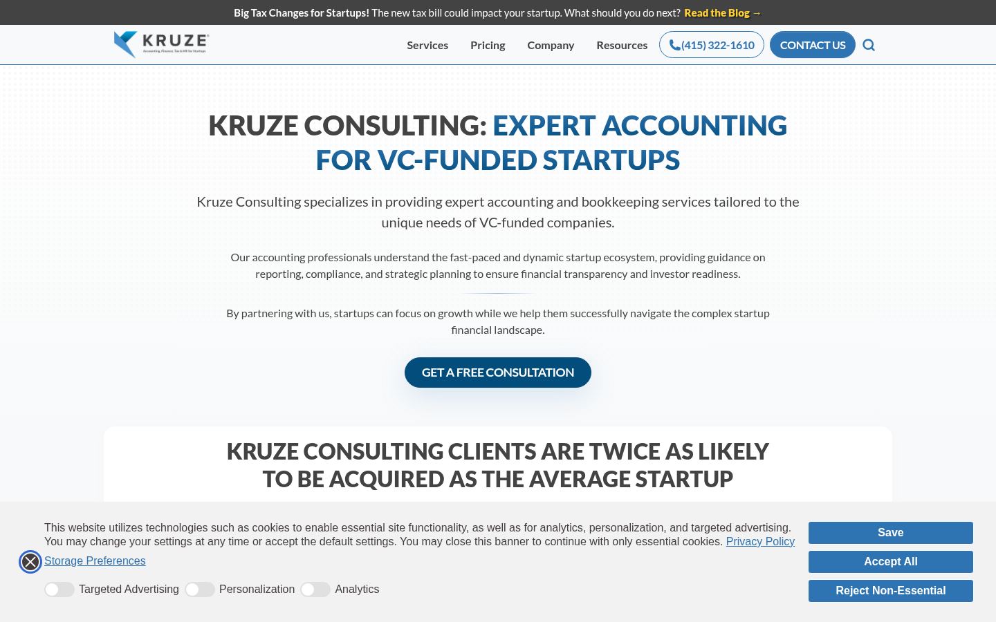 Kruze Consulting &middot; HOMEPAGE_SCREENSHOT