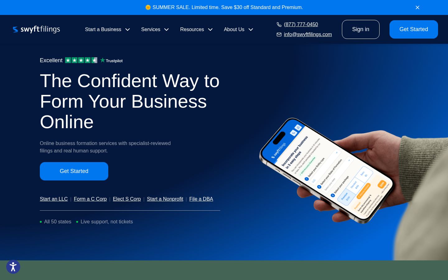 Swyft Filings &middot; HOMEPAGE_SCREENSHOT