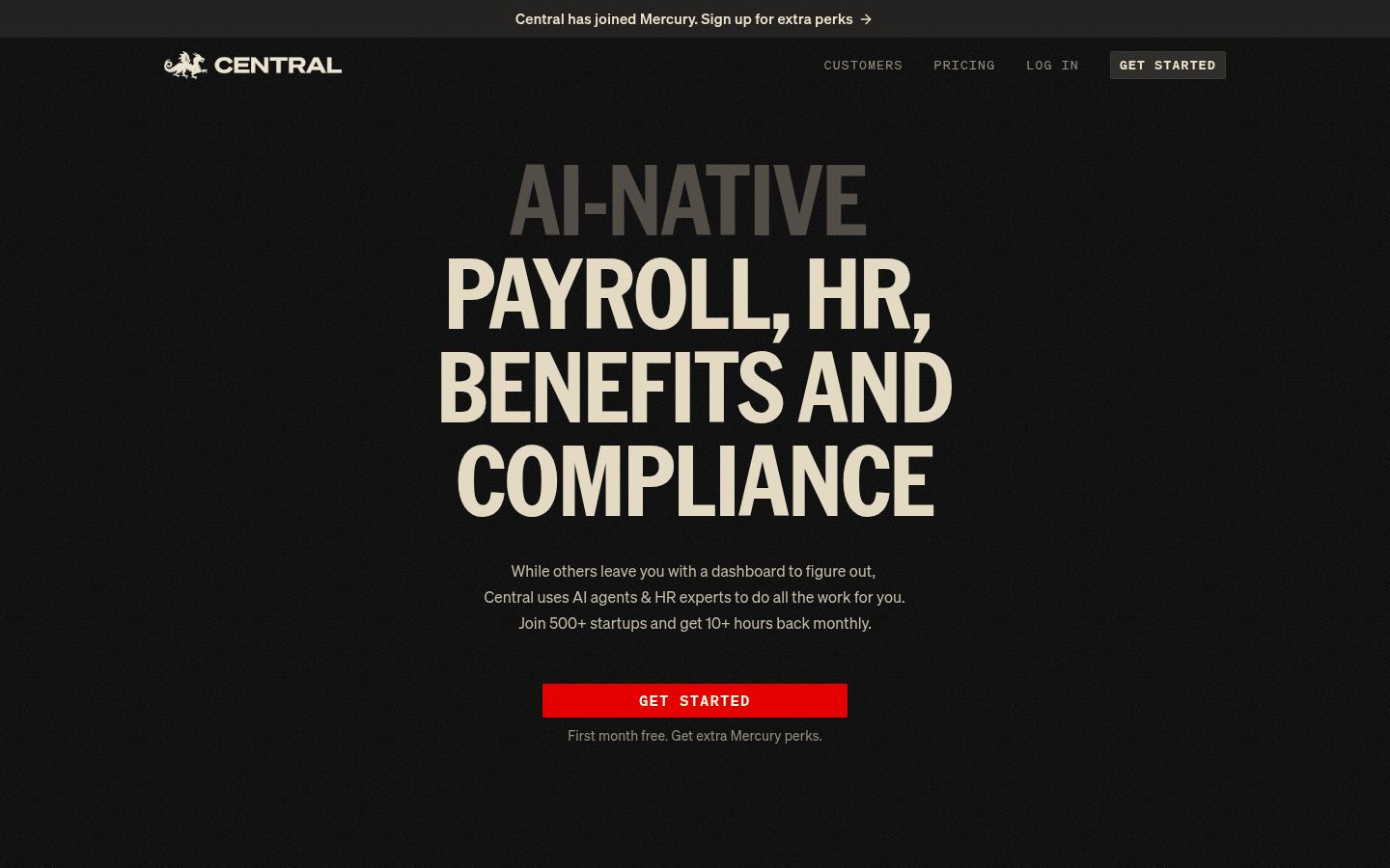 Central · HOMEPAGE_SCREENSHOT