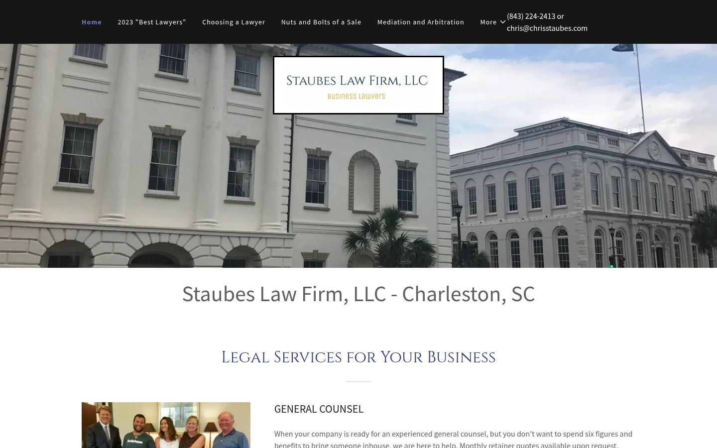 Staubes Law Firm LLC · HOMEPAGE_SCREENSHOT