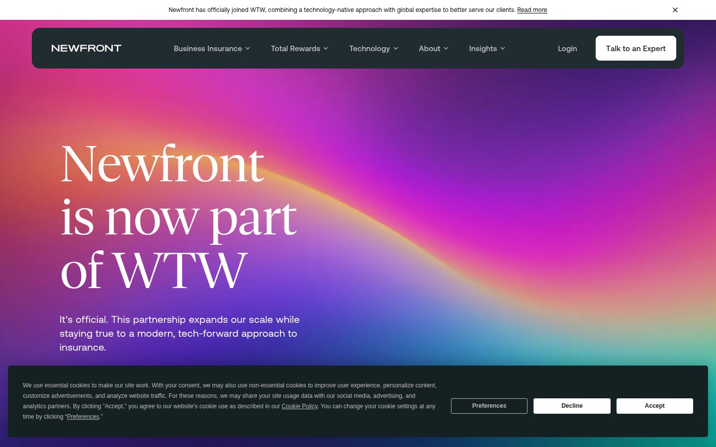Newfront &middot; HOMEPAGE_SCREENSHOT