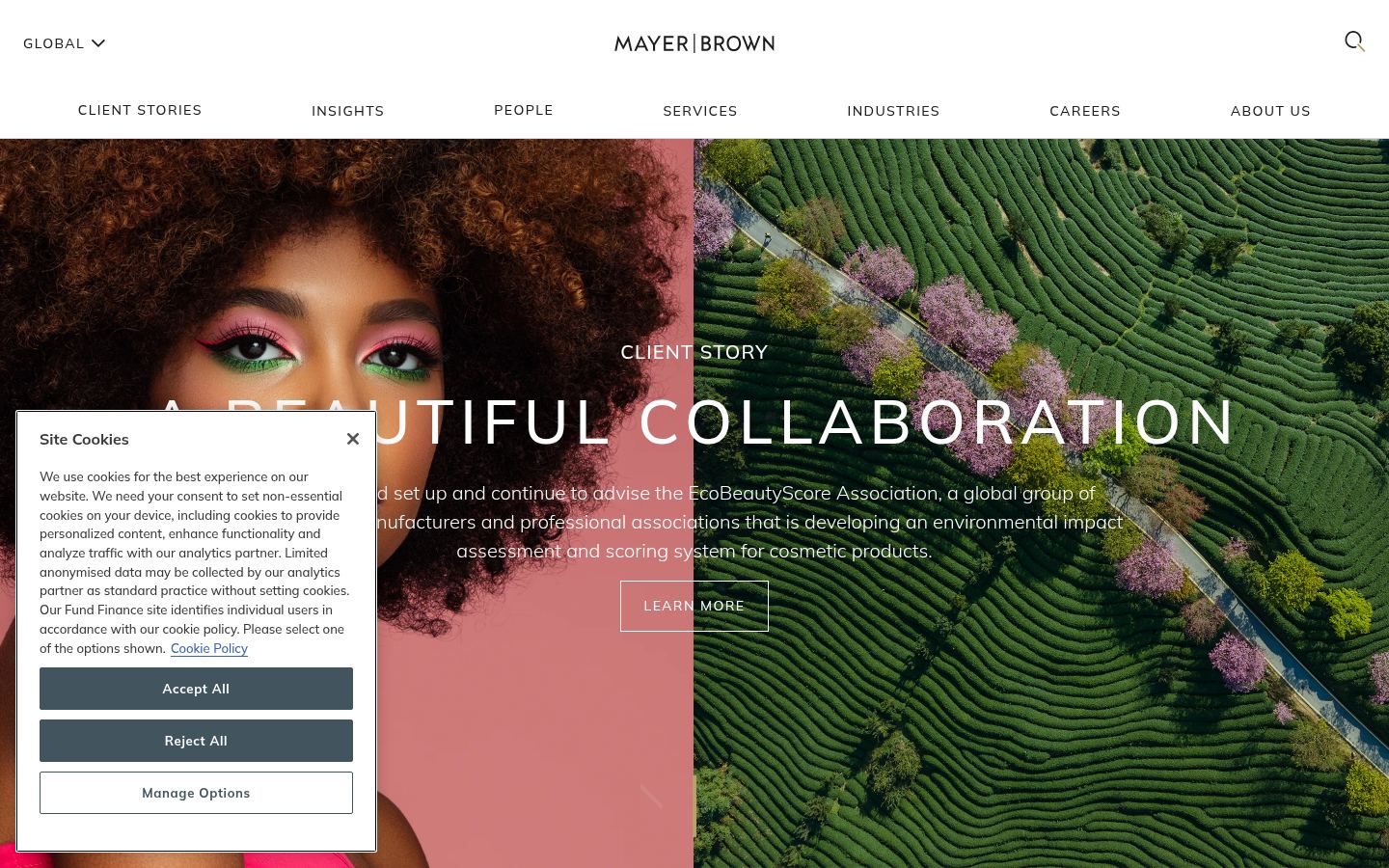 Mayer Brown &middot; HOMEPAGE_SCREENSHOT