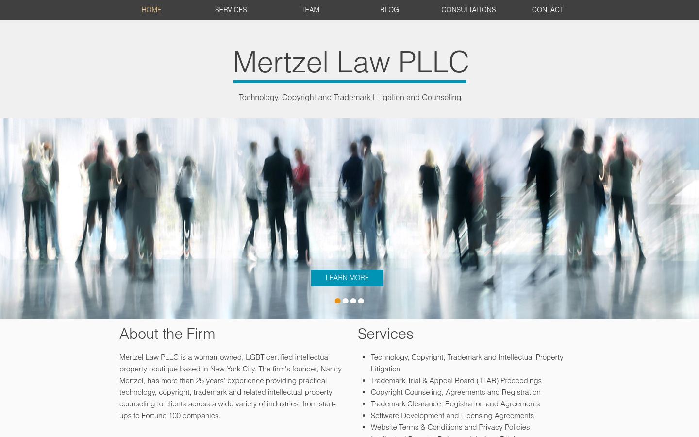 Mertzel Law PLLC &middot; HOMEPAGE_SCREENSHOT