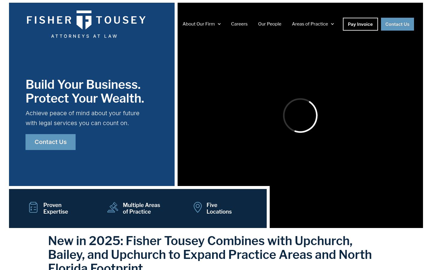 Fisher, Tousey, Leas & Ball PA · HOMEPAGE_SCREENSHOT