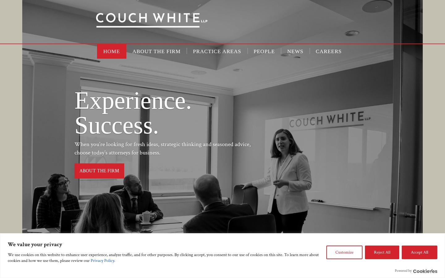 Couch White LLP &middot; HOMEPAGE_SCREENSHOT