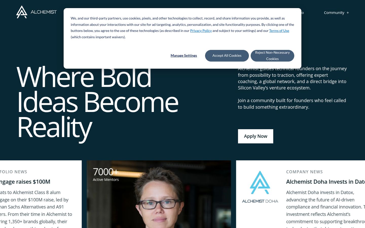 Alchemist Accelerator &middot; HOMEPAGE_SCREENSHOT