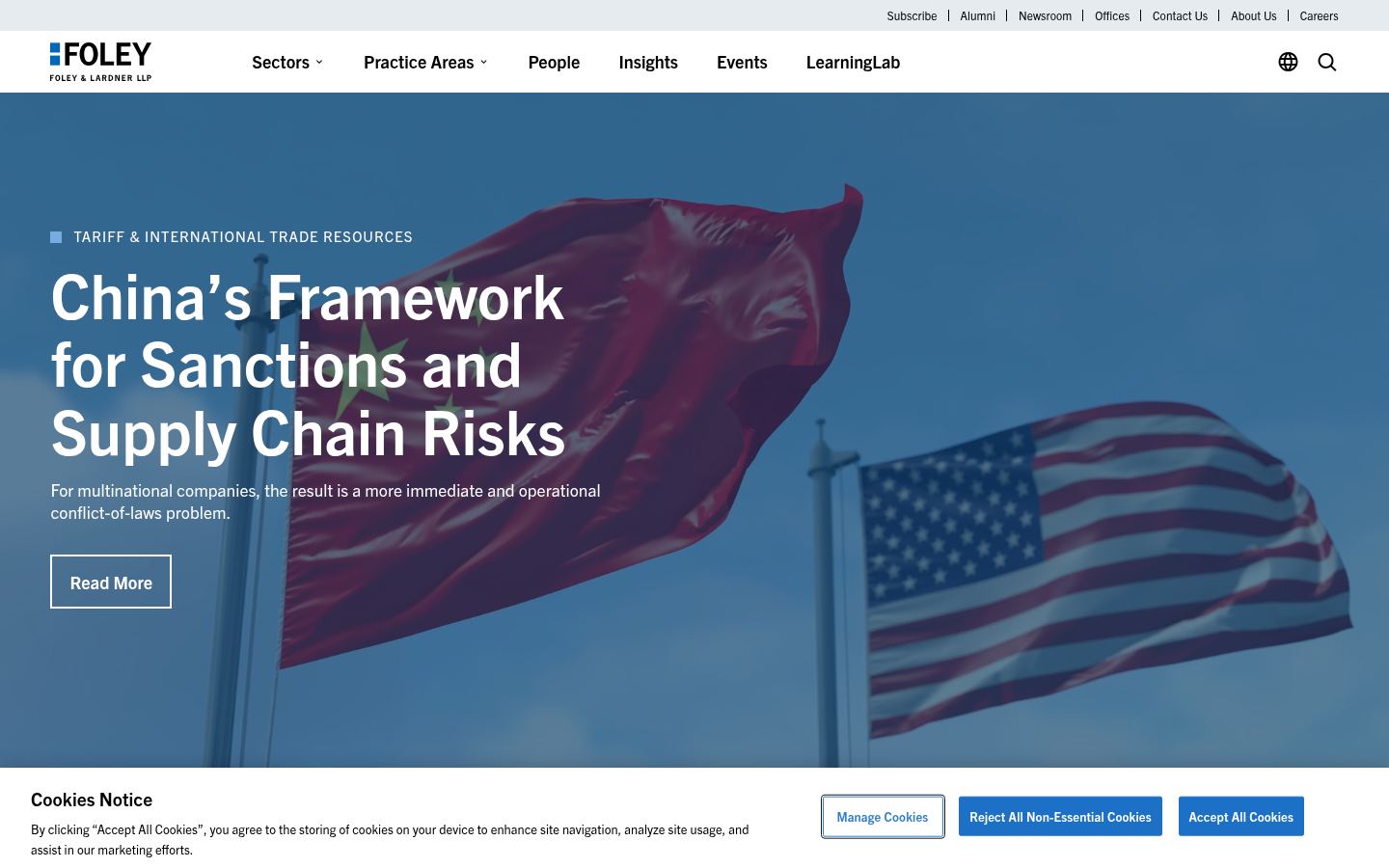 Foley & Lardner LLP &middot; HOMEPAGE_SCREENSHOT
