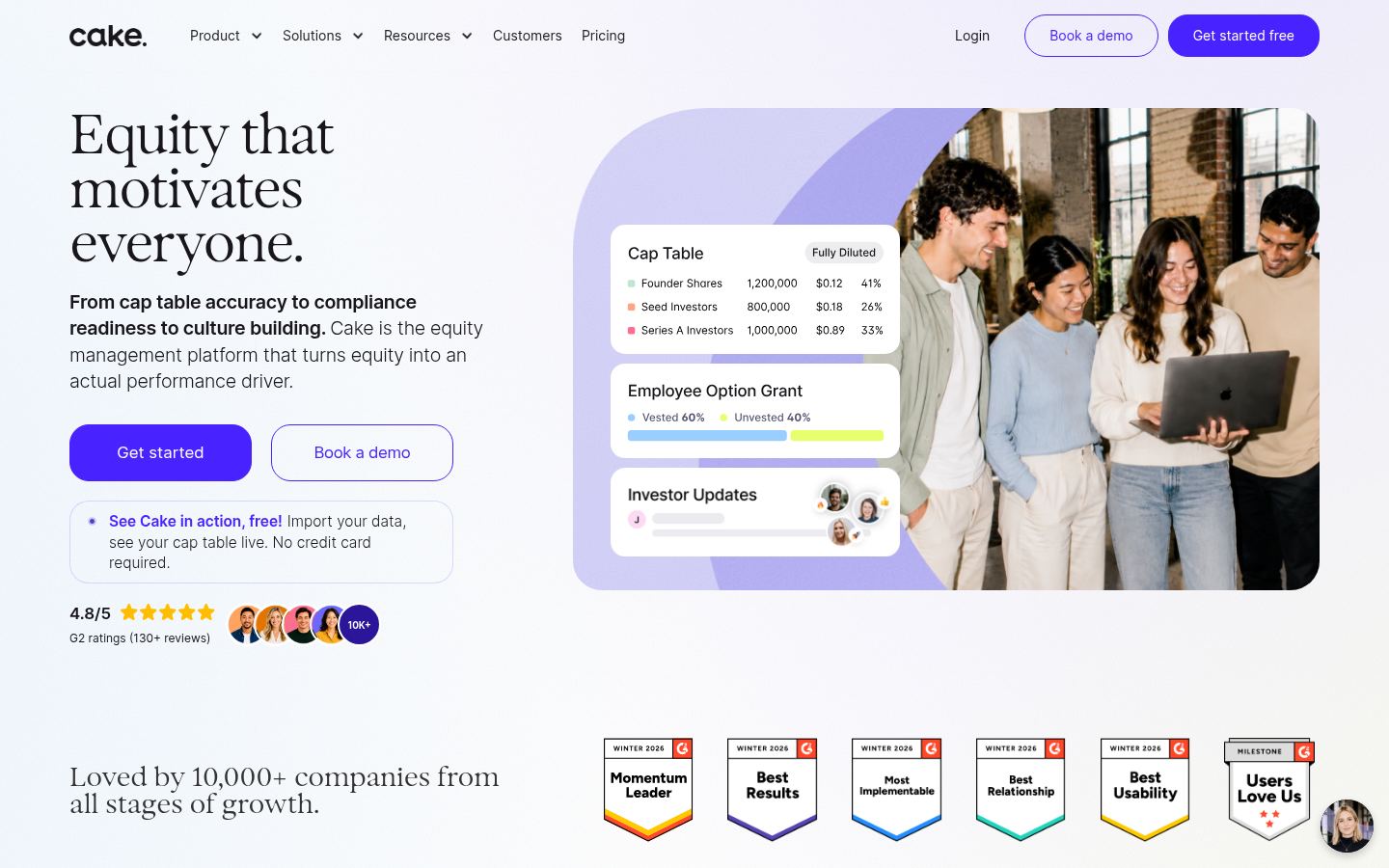 Cake &middot; HOMEPAGE_SCREENSHOT