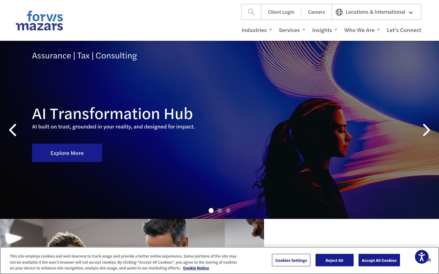 Forvis Mazars &middot; HOMEPAGE_SCREENSHOT