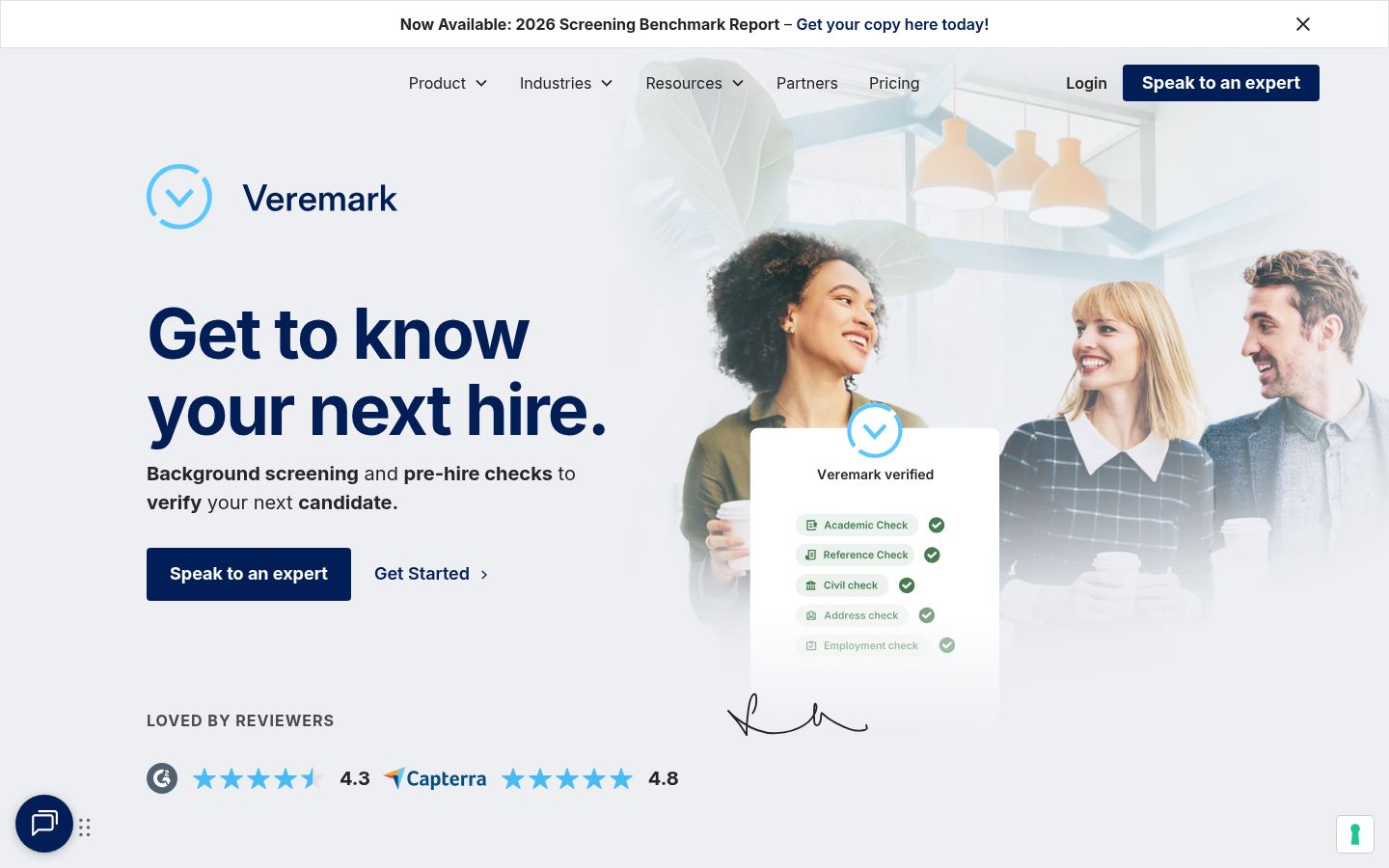 Veremark &middot; HOMEPAGE_SCREENSHOT