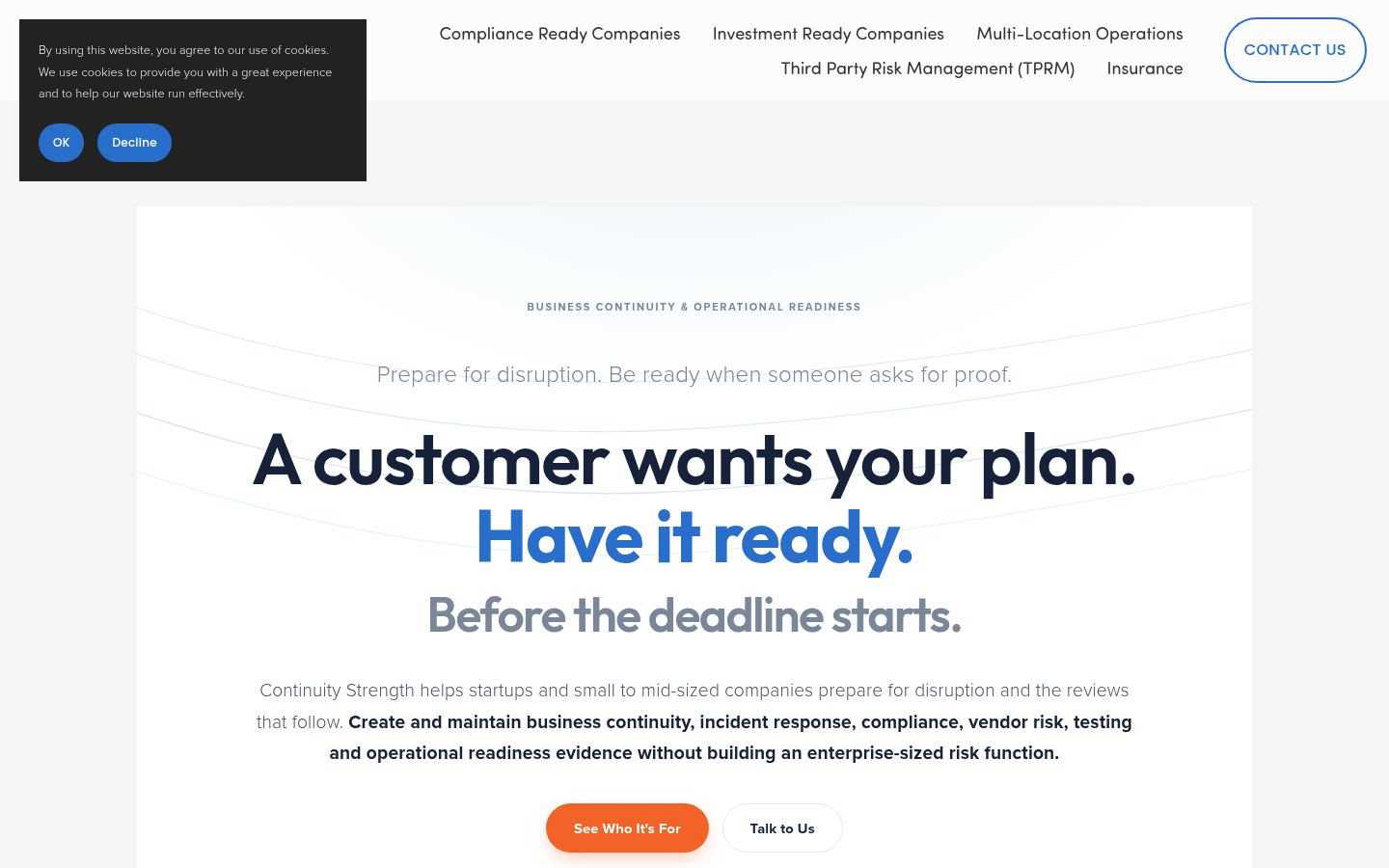 Continuity Strength &middot; HOMEPAGE_SCREENSHOT
