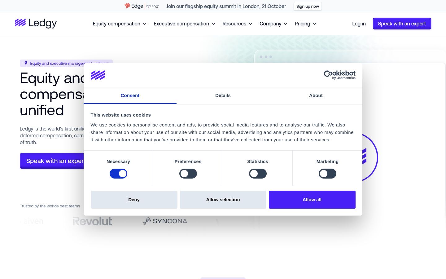 Ledgy &middot; HOMEPAGE_SCREENSHOT