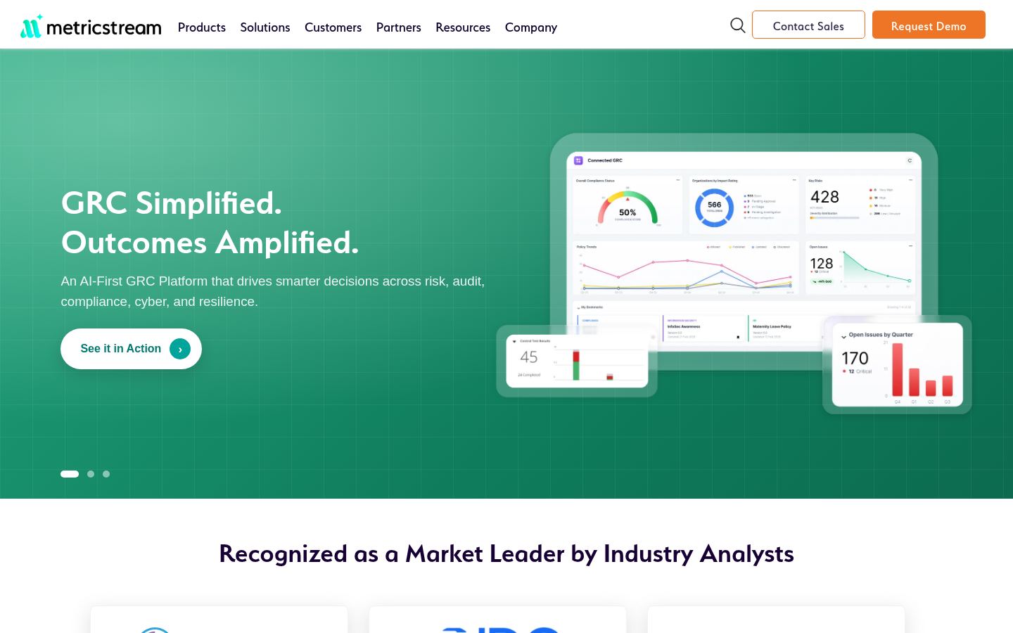 MetricStream · HOMEPAGE_SCREENSHOT