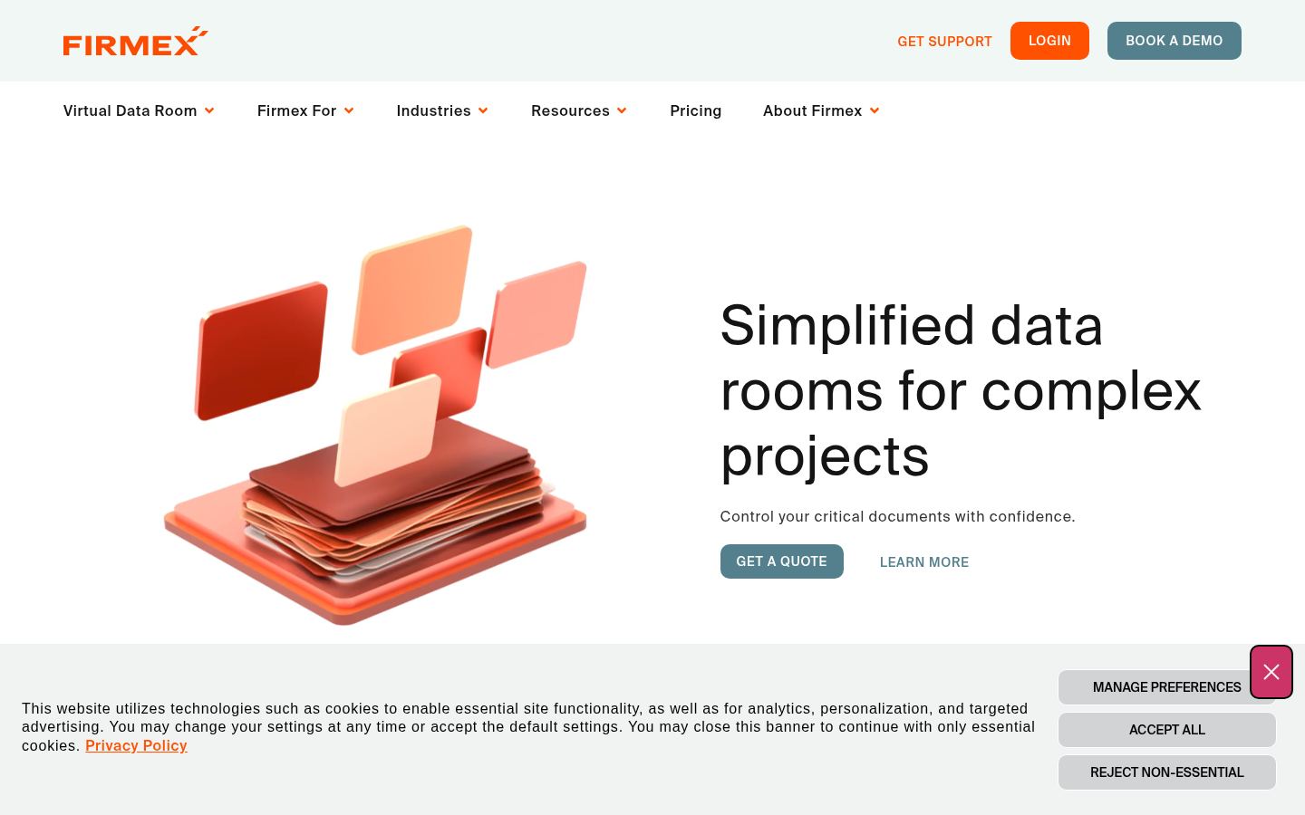 Firmex · HOMEPAGE_SCREENSHOT