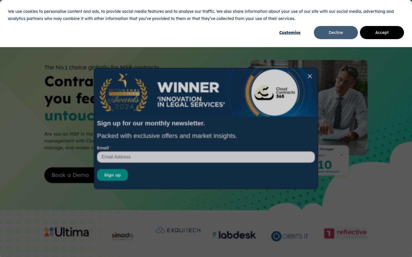 Cloud Contracts 365 &middot; HOMEPAGE_SCREENSHOT