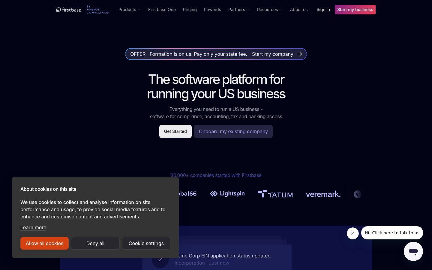 Firstbase &middot; HOMEPAGE_SCREENSHOT