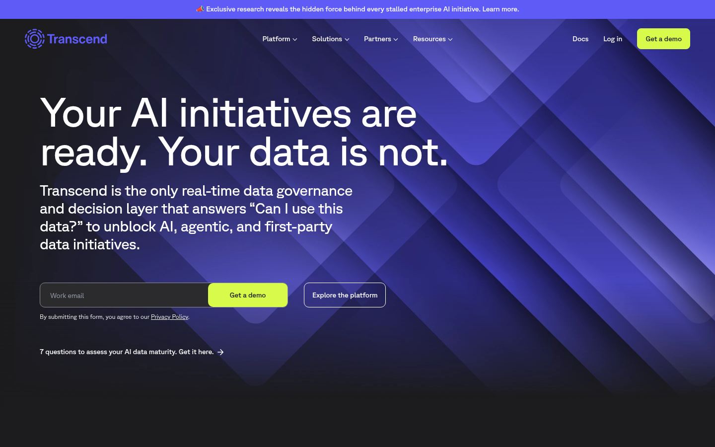 Transcend &middot; HOMEPAGE_SCREENSHOT
