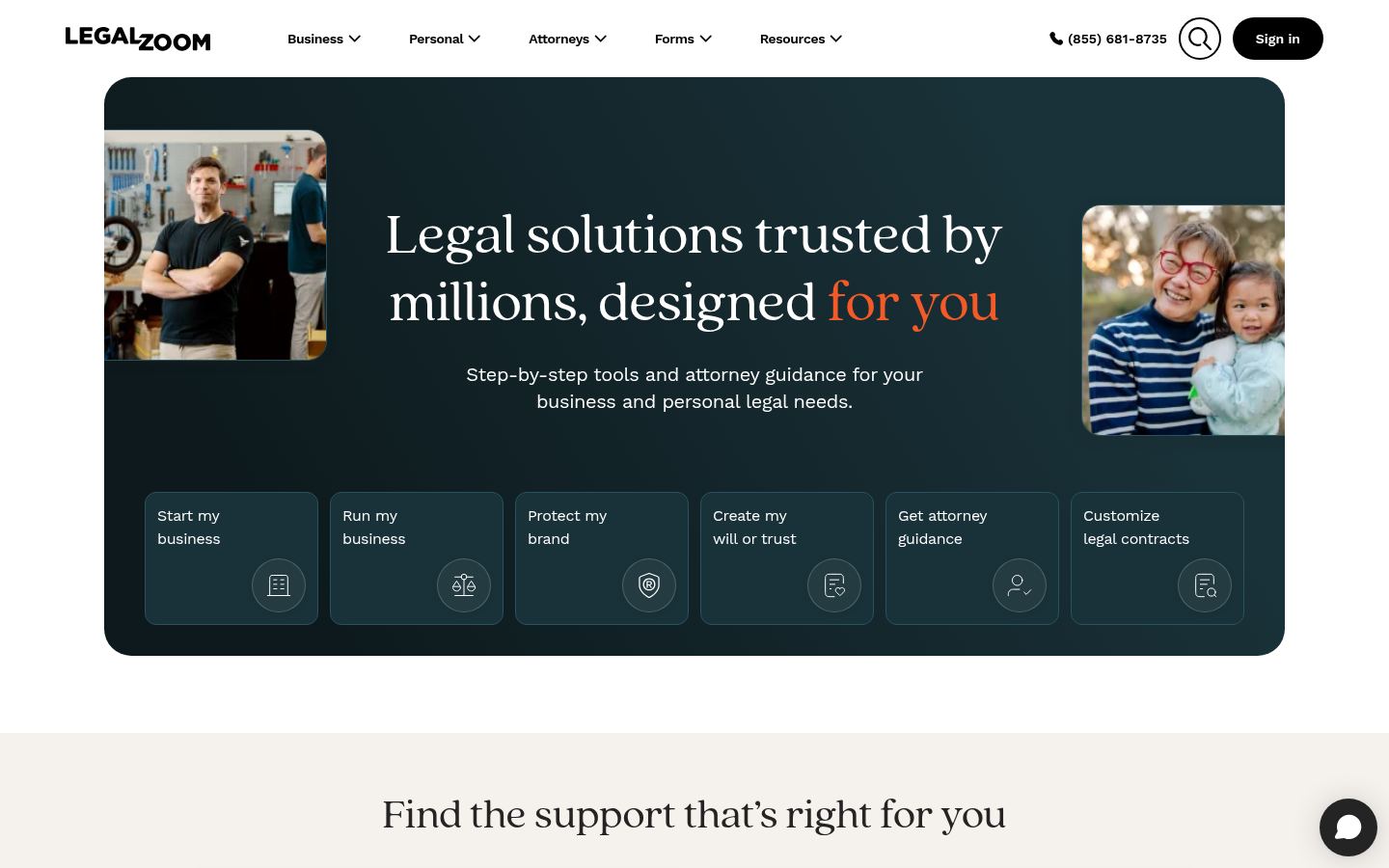 LegalZoom &middot; HOMEPAGE_SCREENSHOT