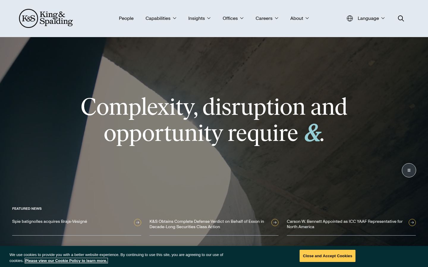 King & Spalding LLP · HOMEPAGE_SCREENSHOT