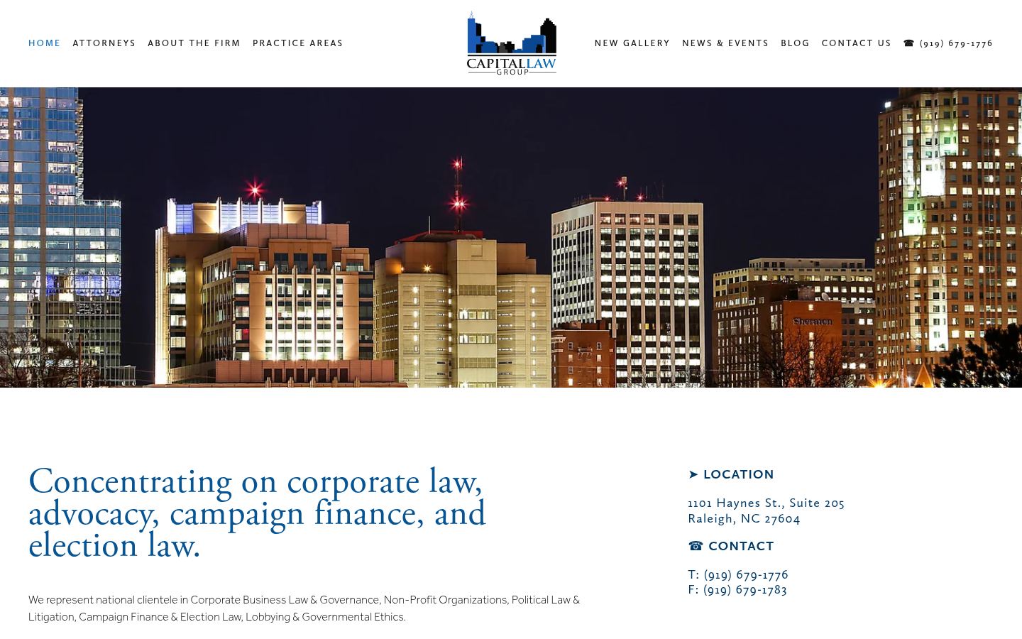 Capital Law Group &middot; HOMEPAGE_SCREENSHOT