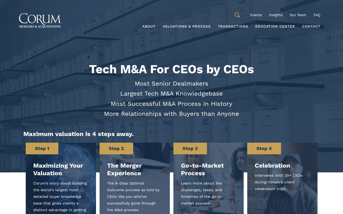 Corum Group &middot; HOMEPAGE_SCREENSHOT