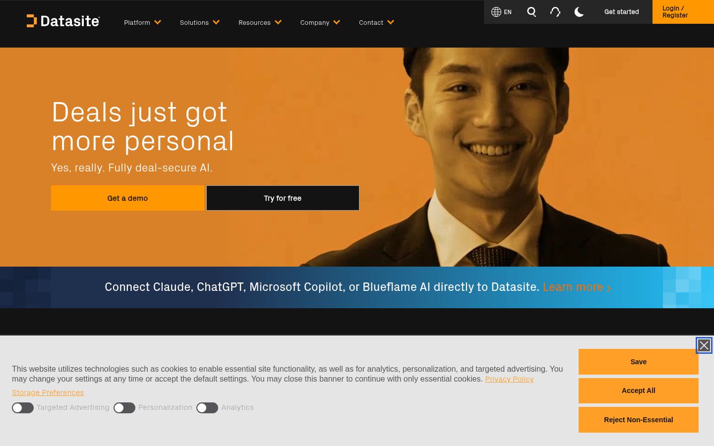 Datasite · HOMEPAGE_SCREENSHOT