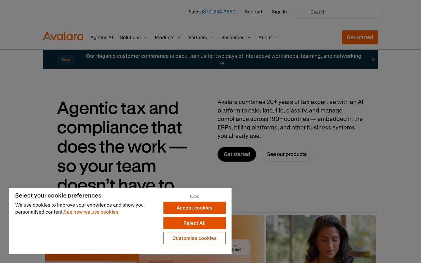 Avalara &middot; HOMEPAGE_SCREENSHOT