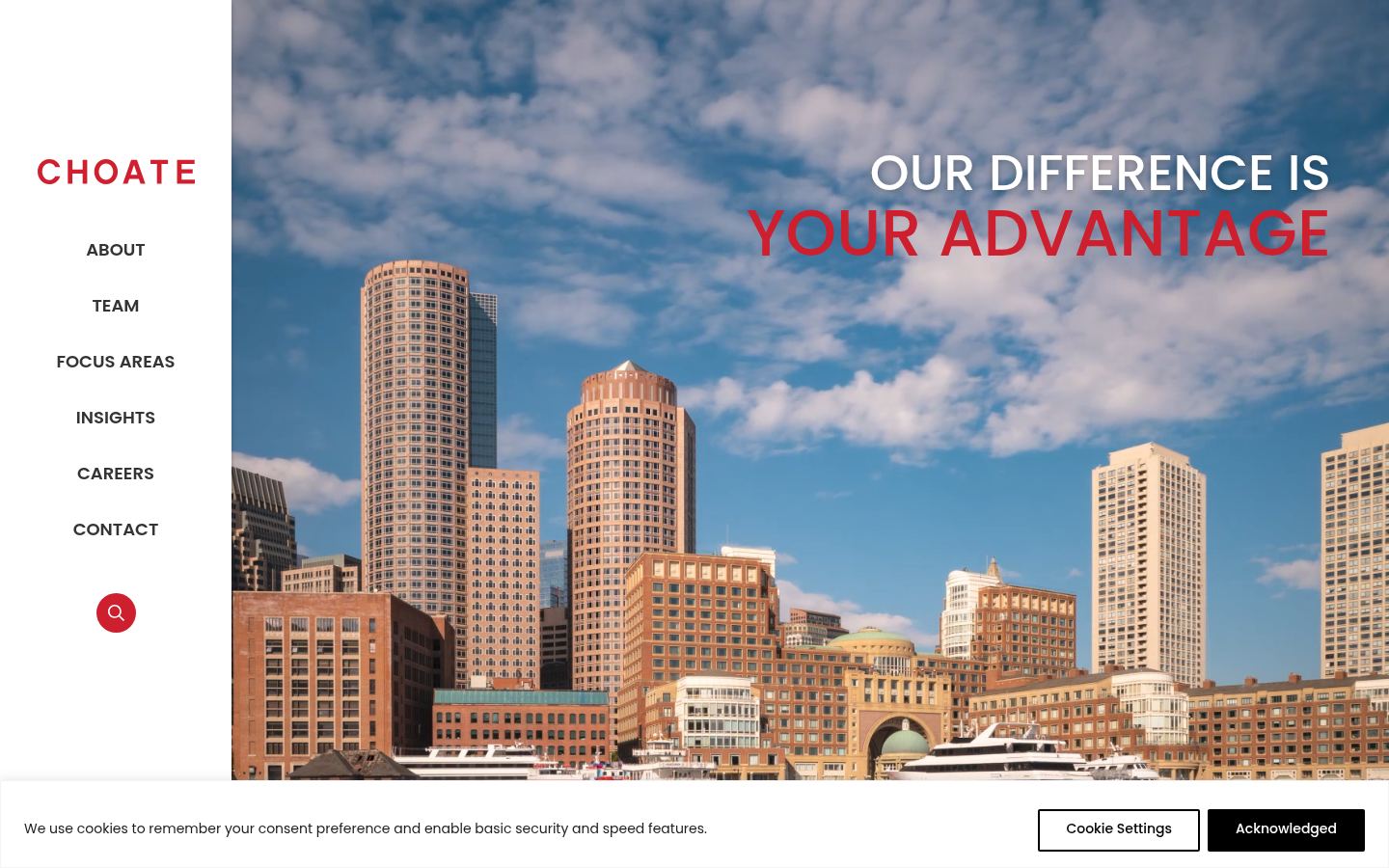 Choate, Hall & Stewart LLP &middot; HOMEPAGE_SCREENSHOT