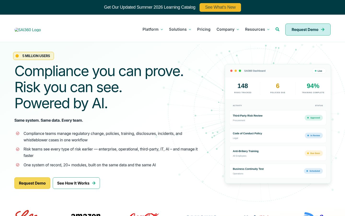 SAI360 &middot; HOMEPAGE_SCREENSHOT