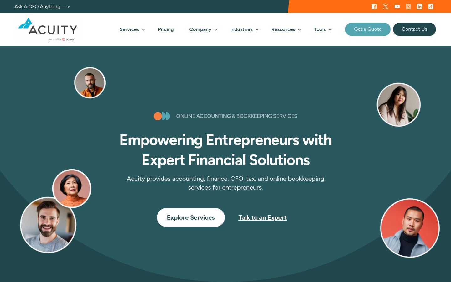 Acuity &middot; HOMEPAGE_SCREENSHOT