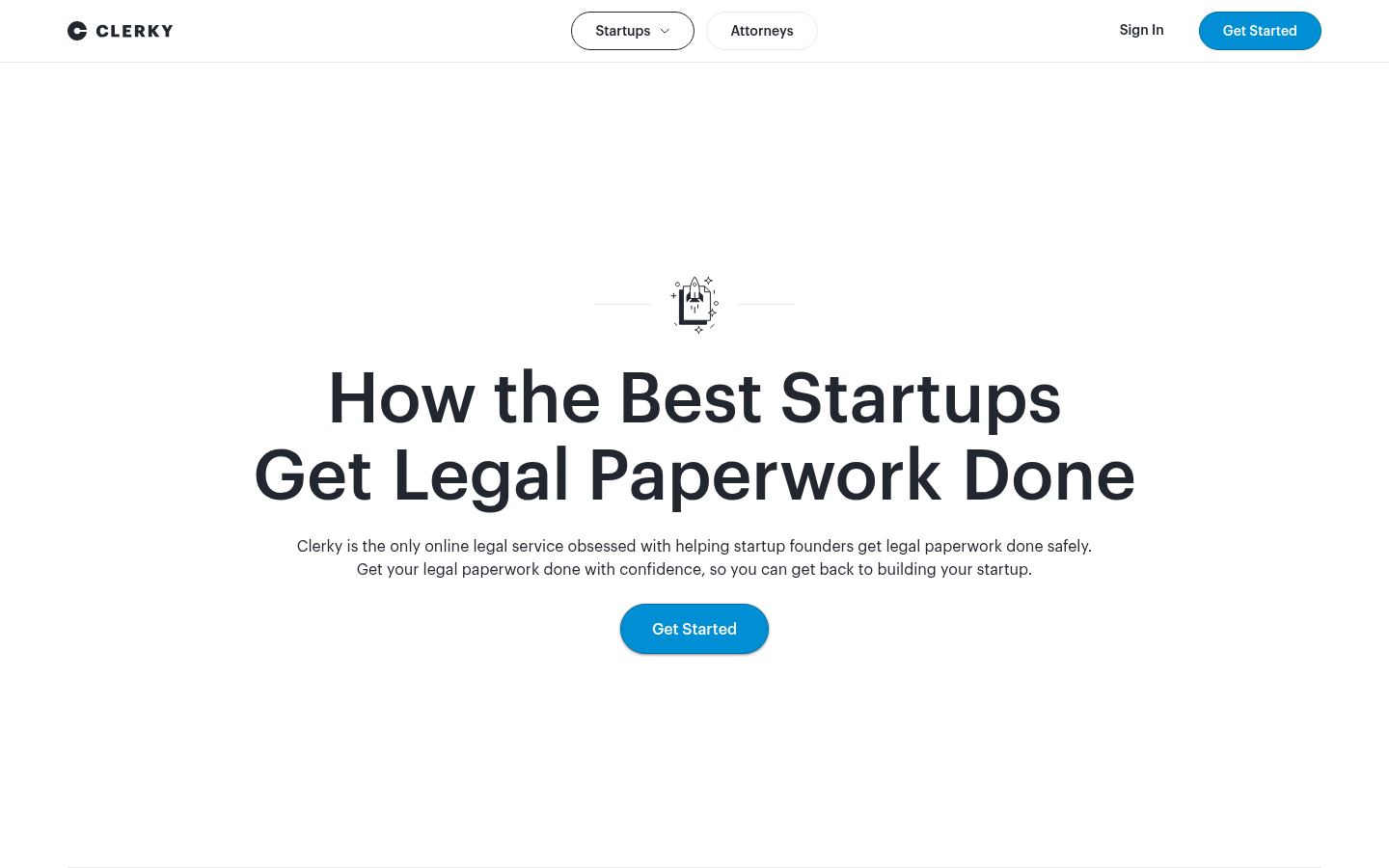 Clerky &middot; HOMEPAGE_SCREENSHOT