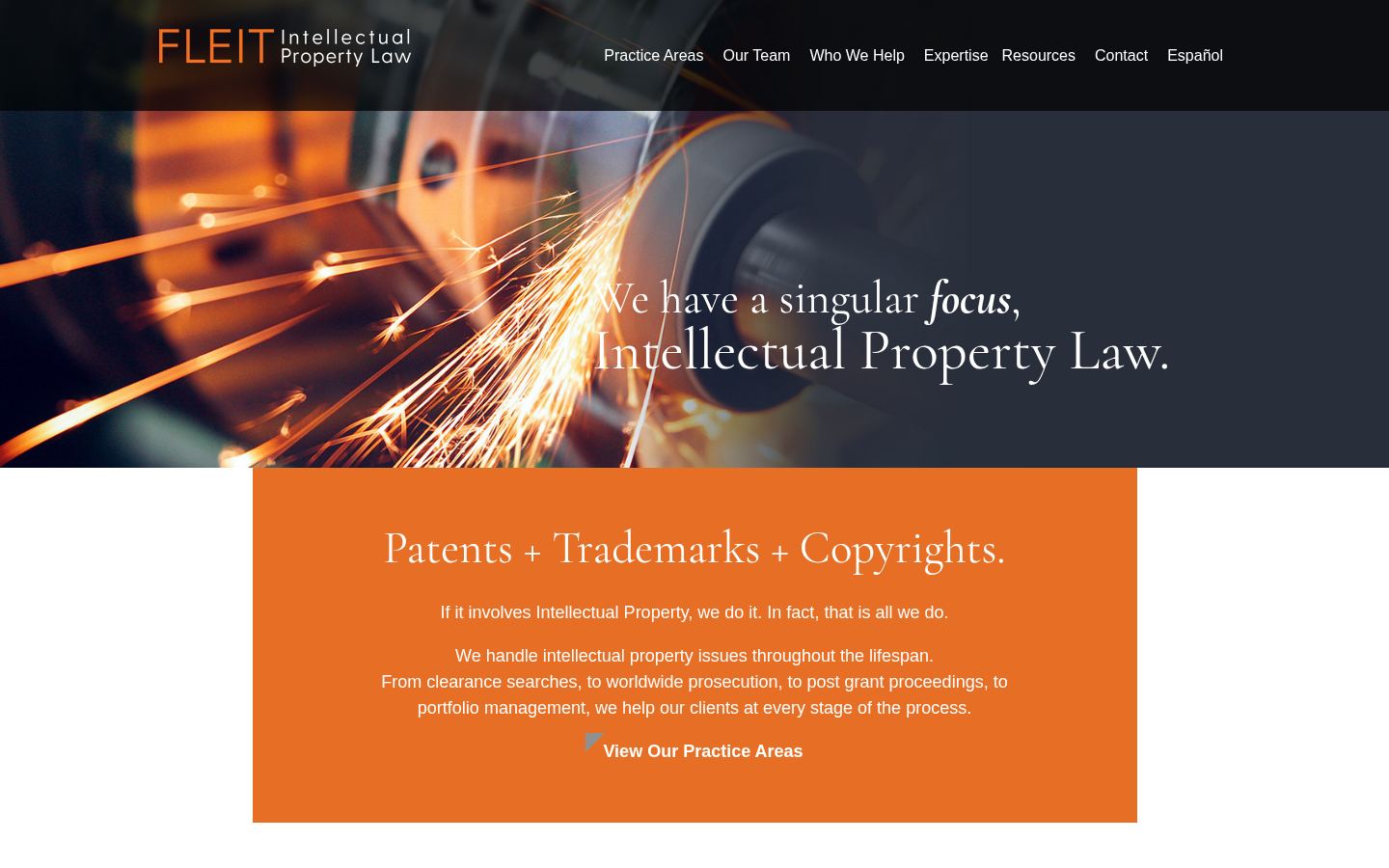 Fleit Intellectual Property Law PL &middot; HOMEPAGE_SCREENSHOT