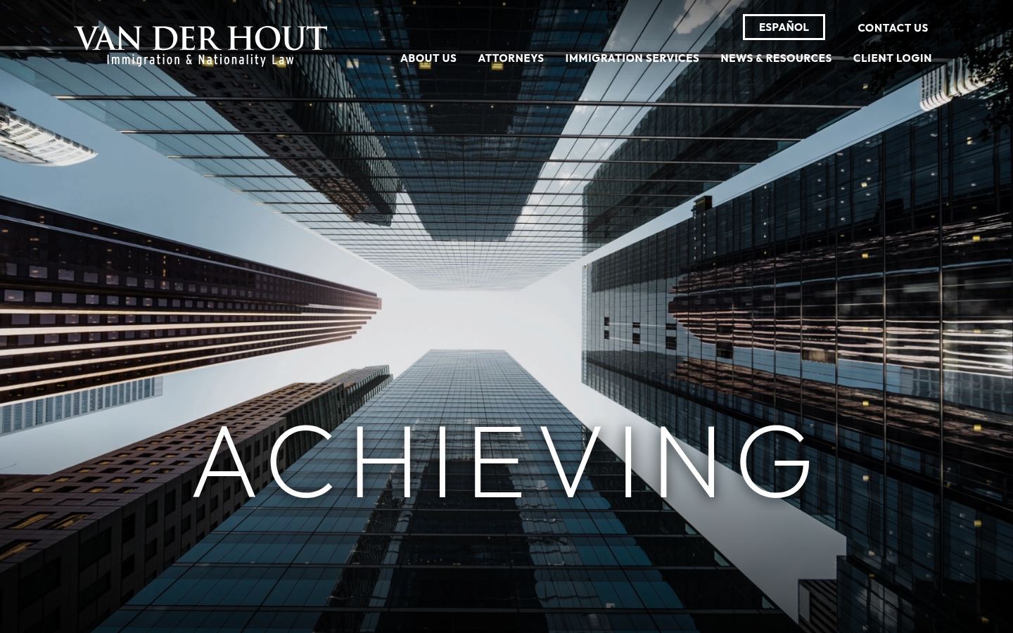 Van Der Hout LLP &middot; HOMEPAGE_SCREENSHOT