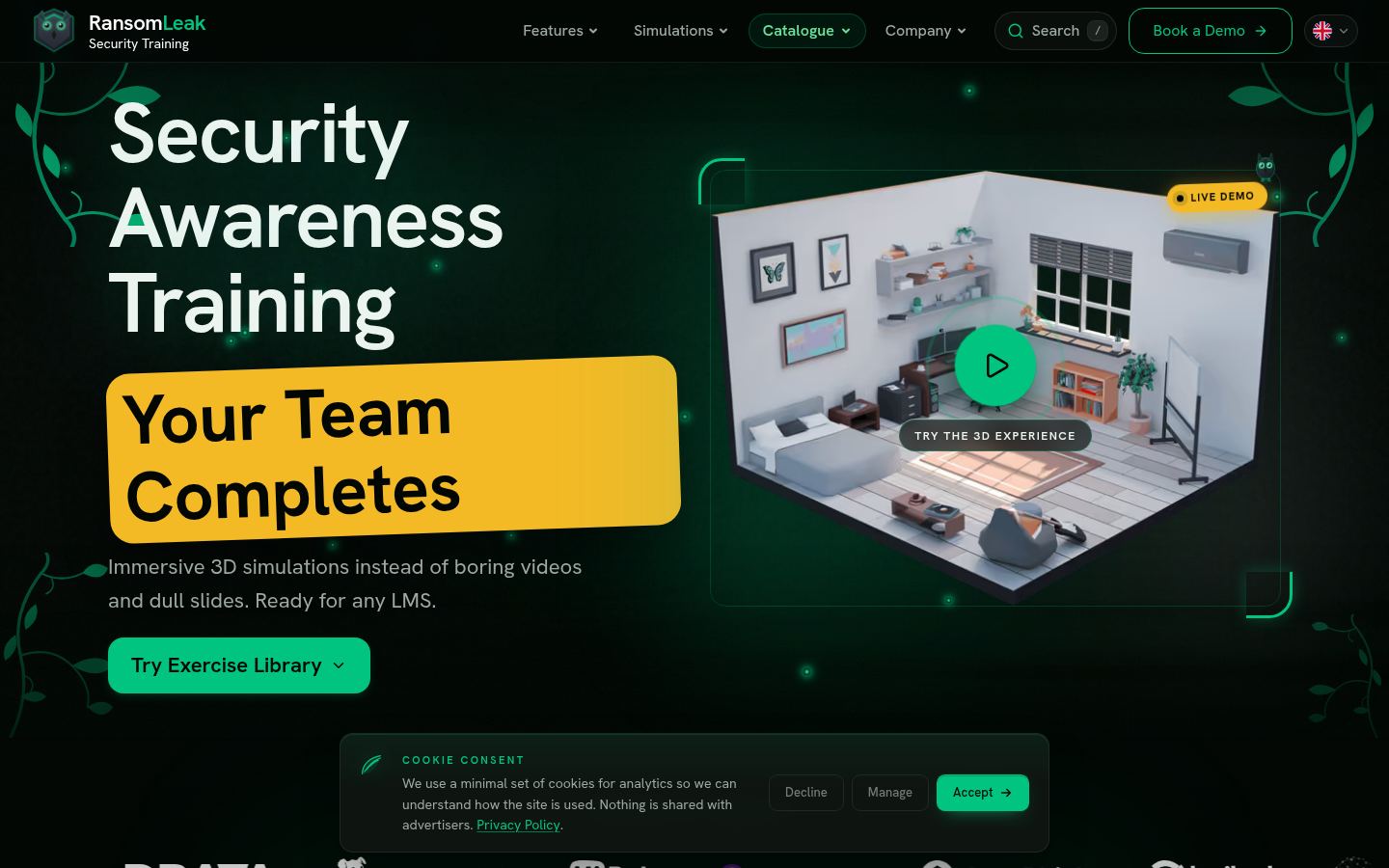 RansomLeak &middot; HOMEPAGE_SCREENSHOT