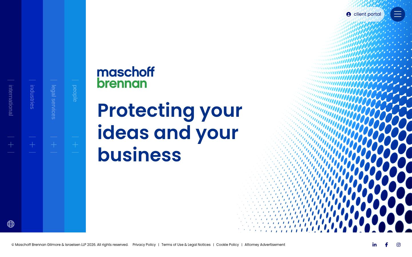 Maschoff Brennan Gilmore Israelsen & Mauriel LLP · HOMEPAGE_SCREENSHOT