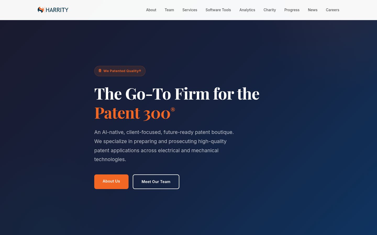 Harrity & Harrity LLP &middot; HOMEPAGE_SCREENSHOT
