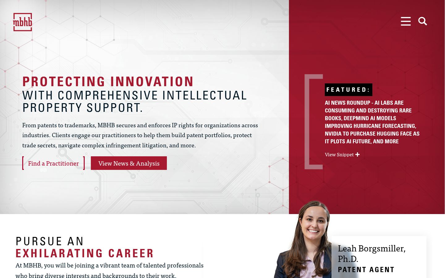McDonnell Boehnen Hulbert & Berghoff LLP &middot; HOMEPAGE_SCREENSHOT