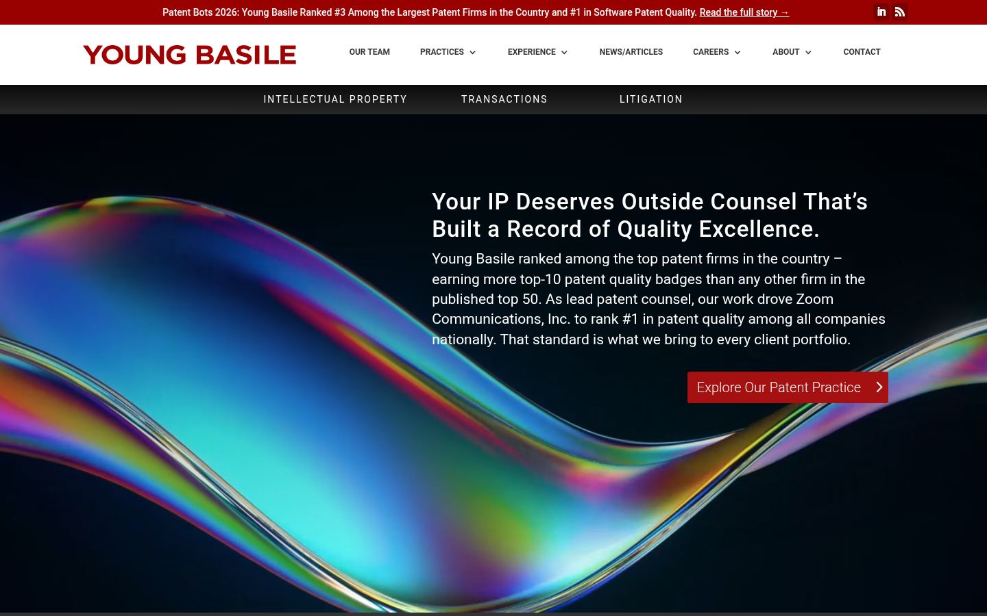 Young Basile Hanlon & MacFarlane PC &middot; HOMEPAGE_SCREENSHOT