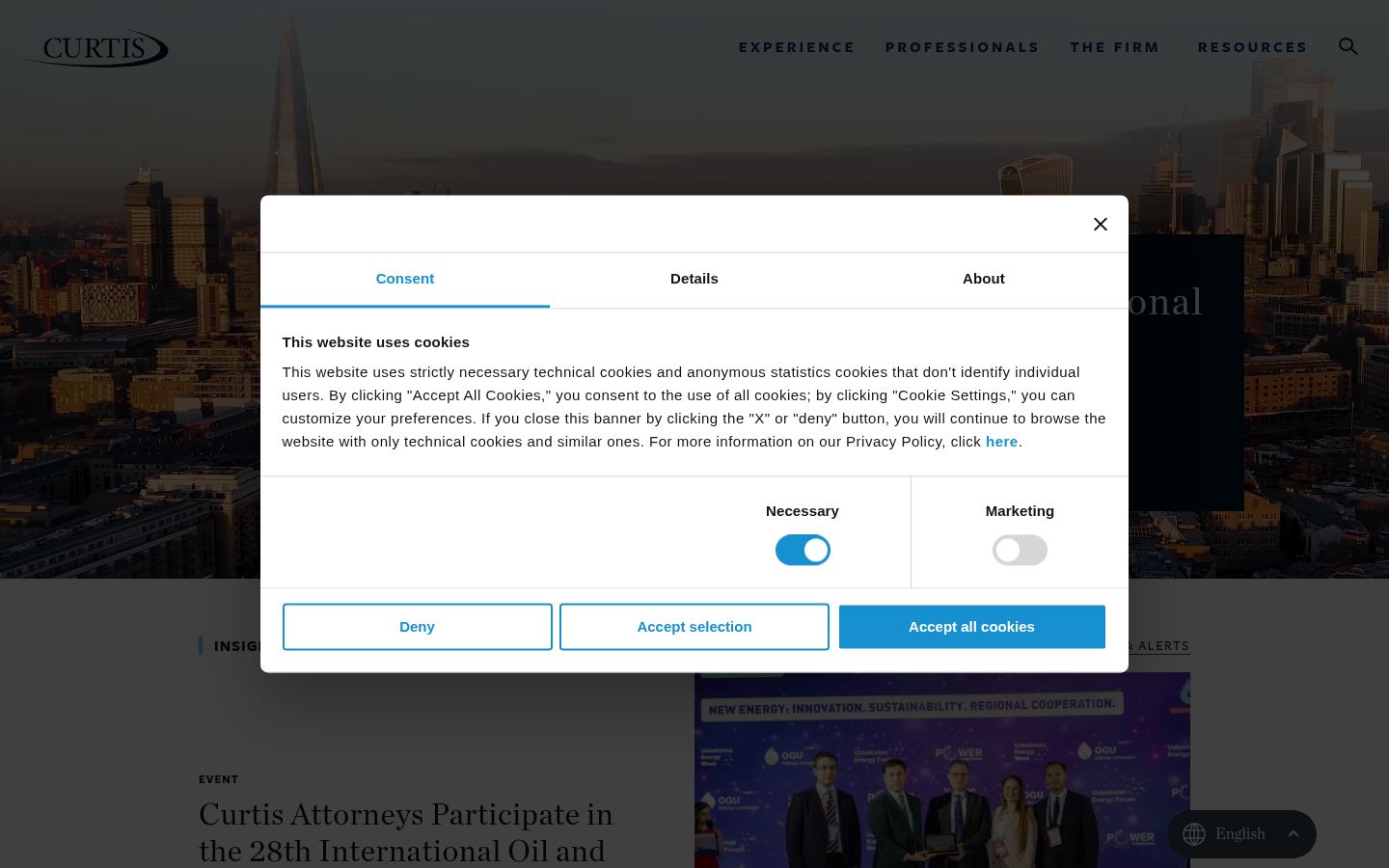 Curtis, Mallet-Prevost, Colt & Mosle LLP &middot; HOMEPAGE_SCREENSHOT