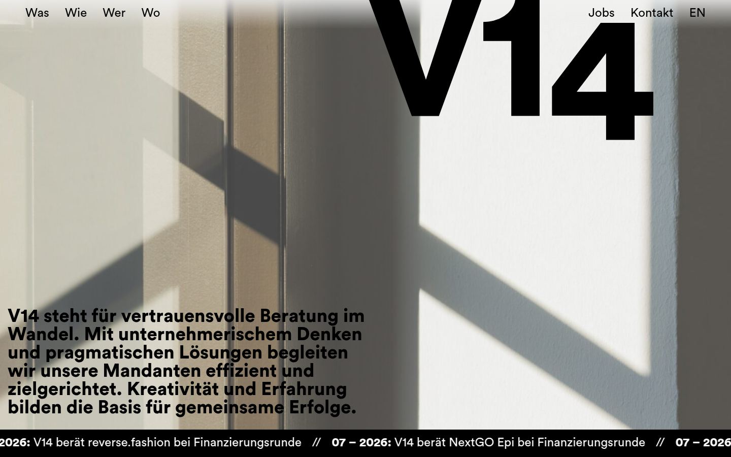 V14 Partnerschaft von Rechtsanwälten mbB · HOMEPAGE_SCREENSHOT