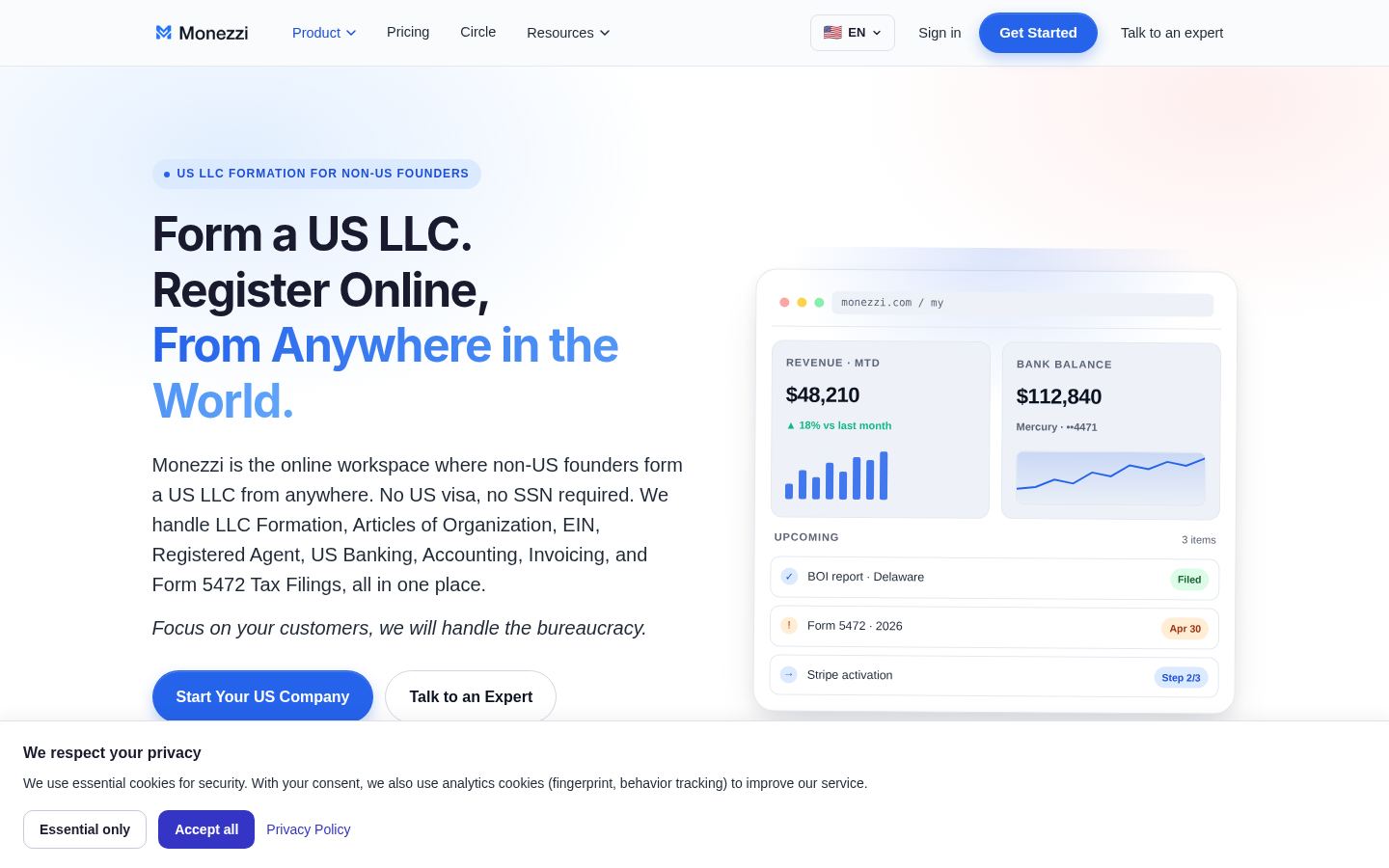 Monezzi &middot; HOMEPAGE_SCREENSHOT