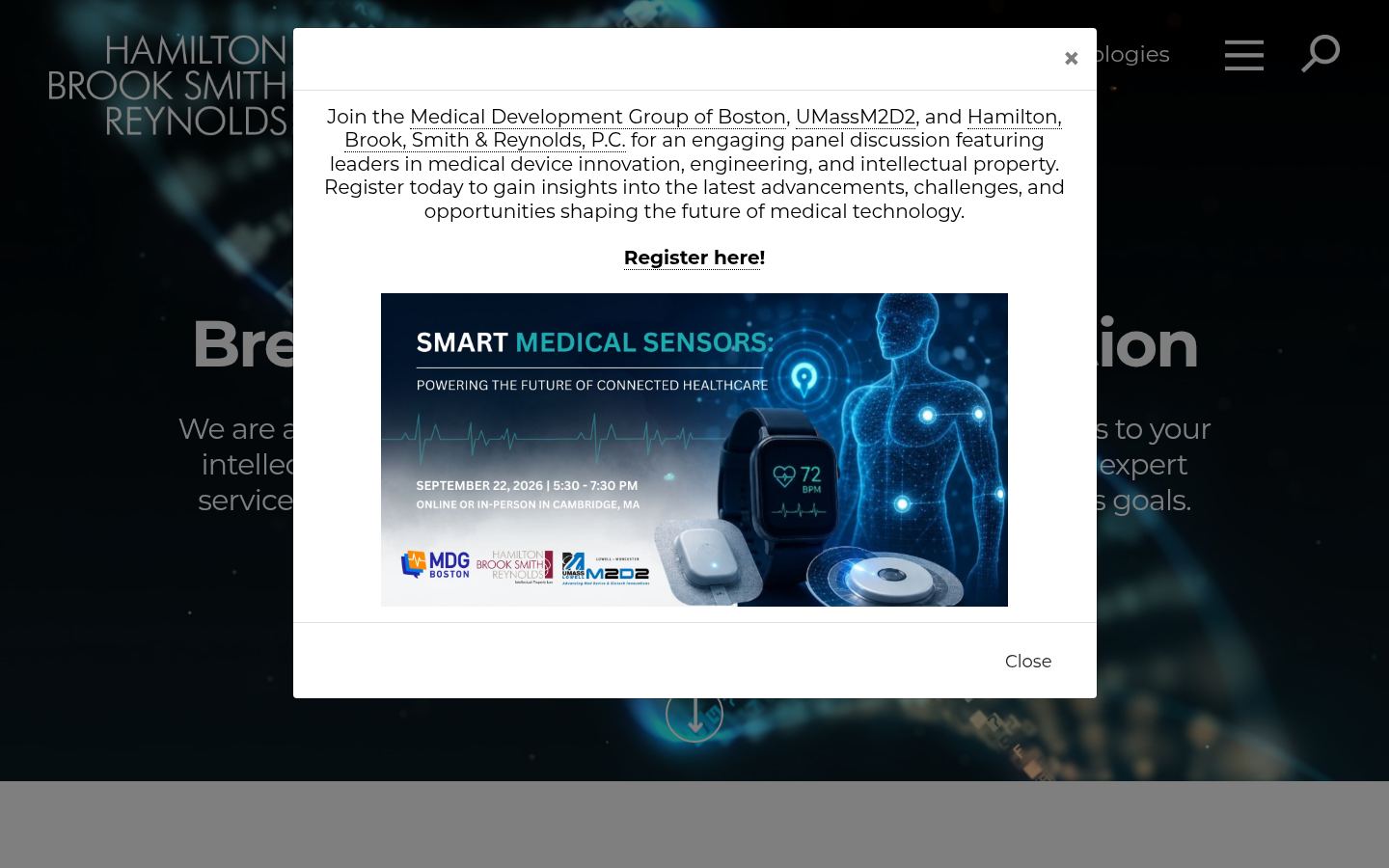 Hamilton, Brook, Smith & Reynolds PC &middot; HOMEPAGE_SCREENSHOT