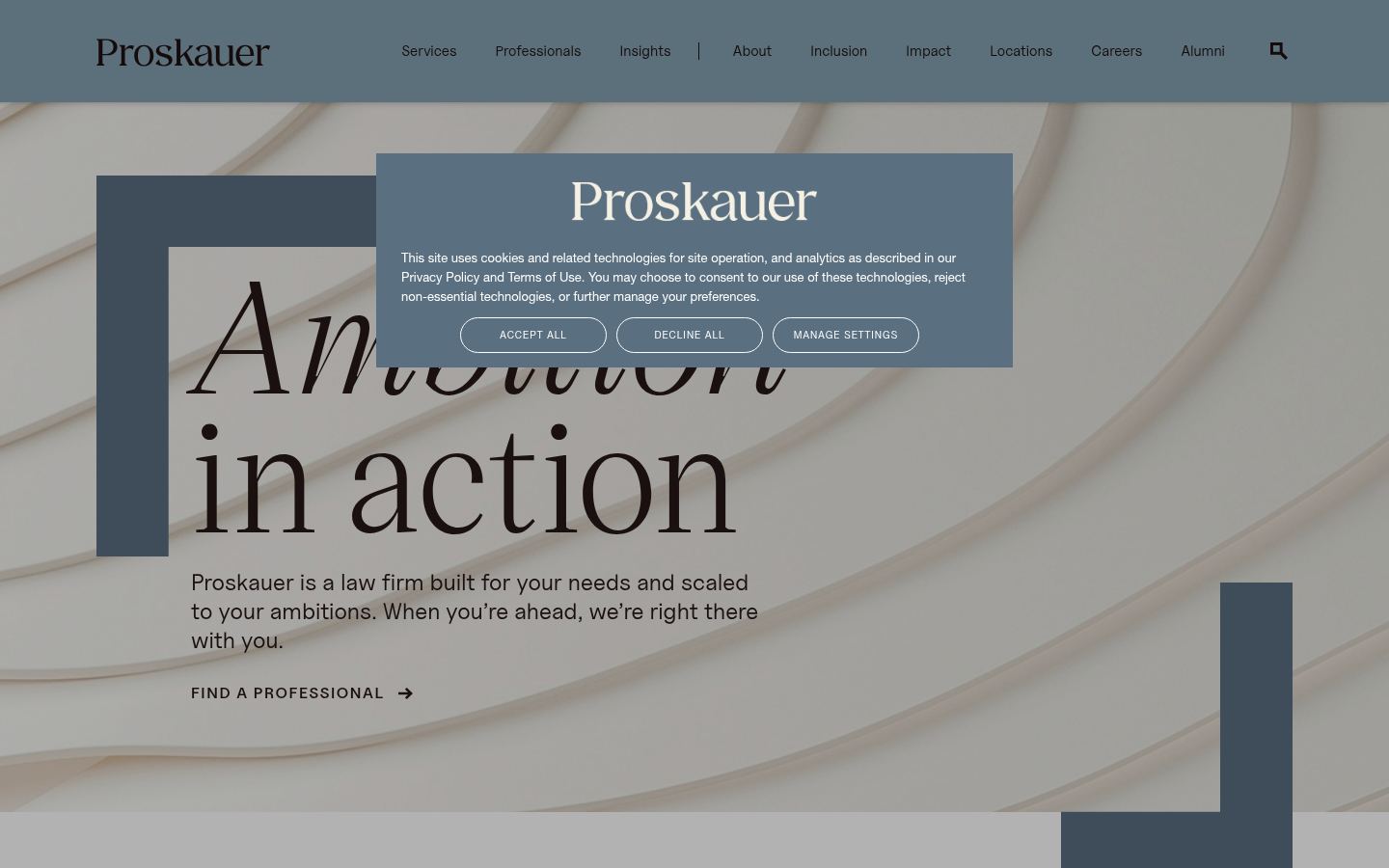 Proskauer Rose LLP · HOMEPAGE_SCREENSHOT